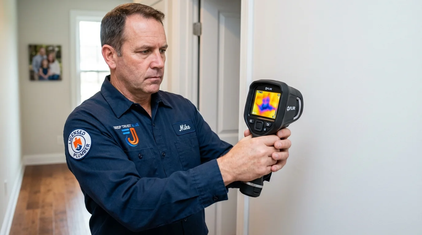 Thermal imaging leak detection by Johns Plumbing LLC in Clovis